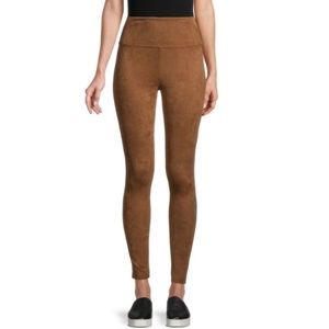 SAKS FIFTH AVENUE Faux Suede Leggings M